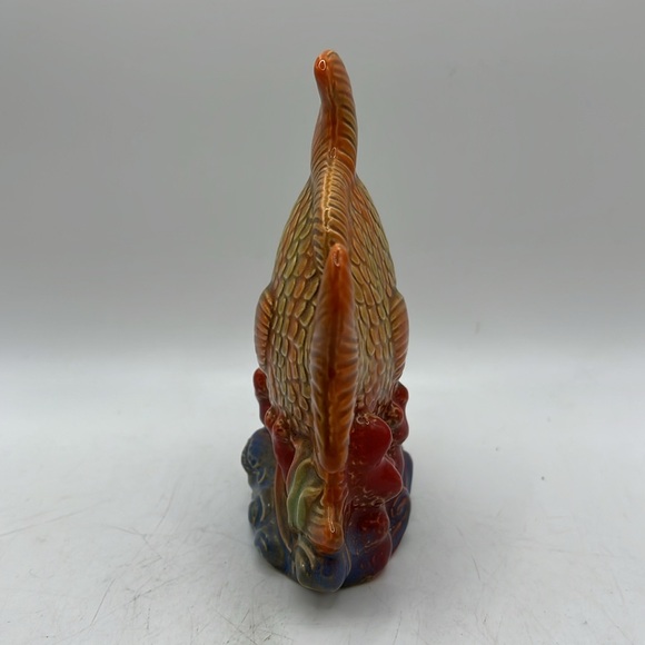 Ceramic Tropical Fish Hand Painted by TradeWind Bay Orange Collectible Art Decor - Picture 4 of 14